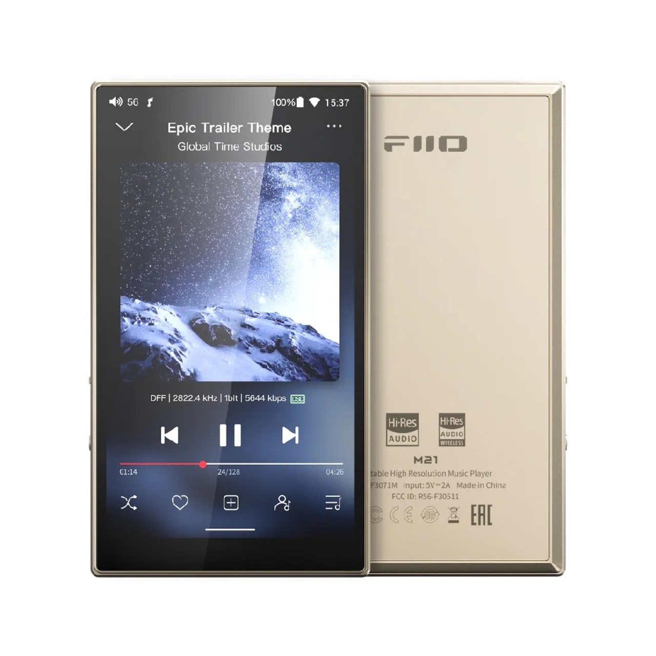 FIIO新作DAP M21 Titanium Gold ほぼ未使用 FIIO新作DAP M21 Titanium Gold ほぼ未使用 FiiO M21 Digital
