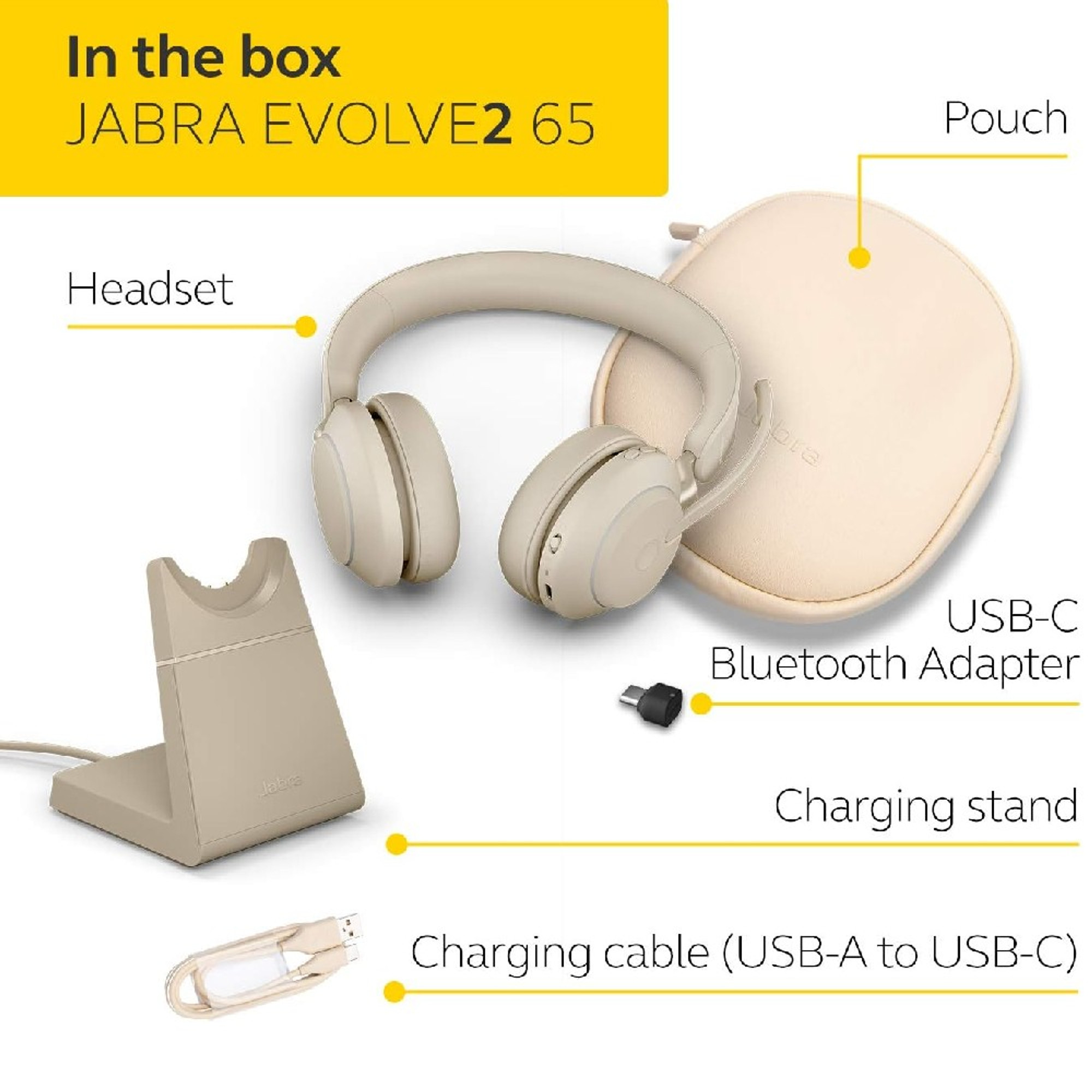 Jabra evolve2 cheap 65 beige