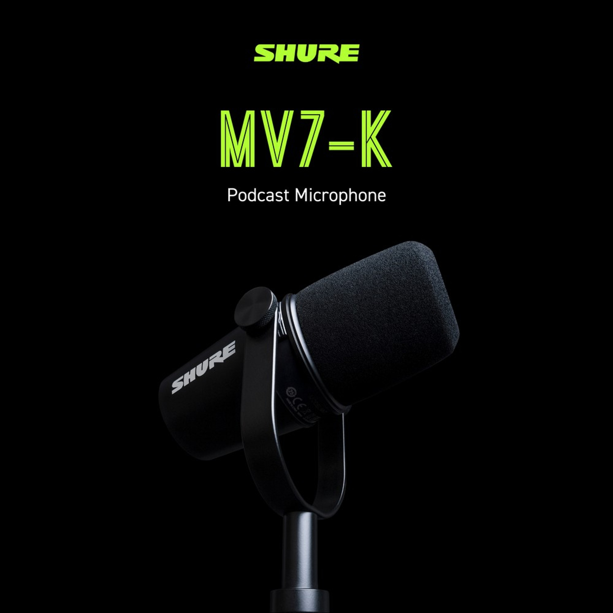 Shure MV7 Podcast Microphone (Black)