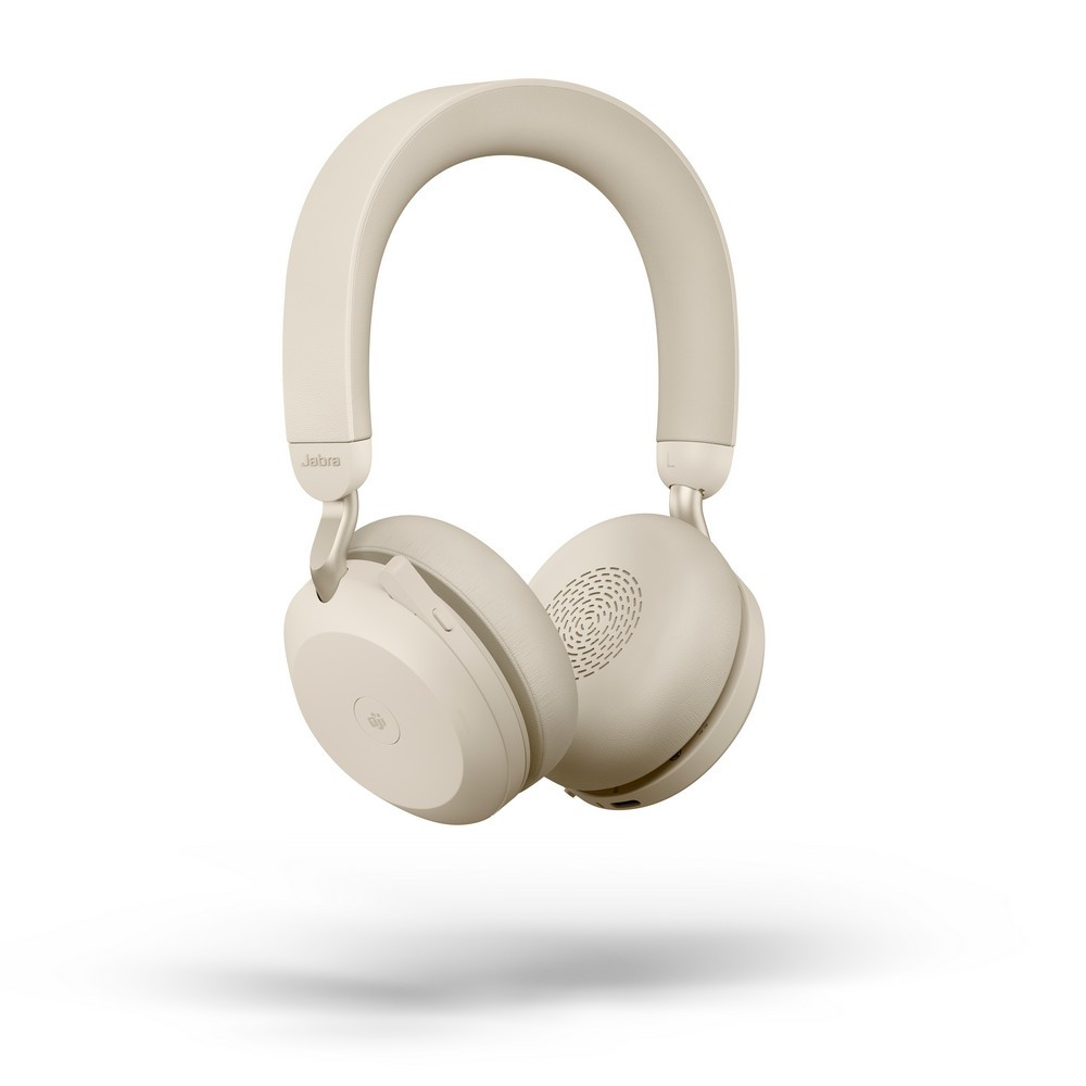 Jabra Headsets | Jabra Singapore | Jabra Evolve2 75 MS Stereo ANC Headset,  With Link 380 Wireless Adapter, USB-C (Beige) (27599-999-898)