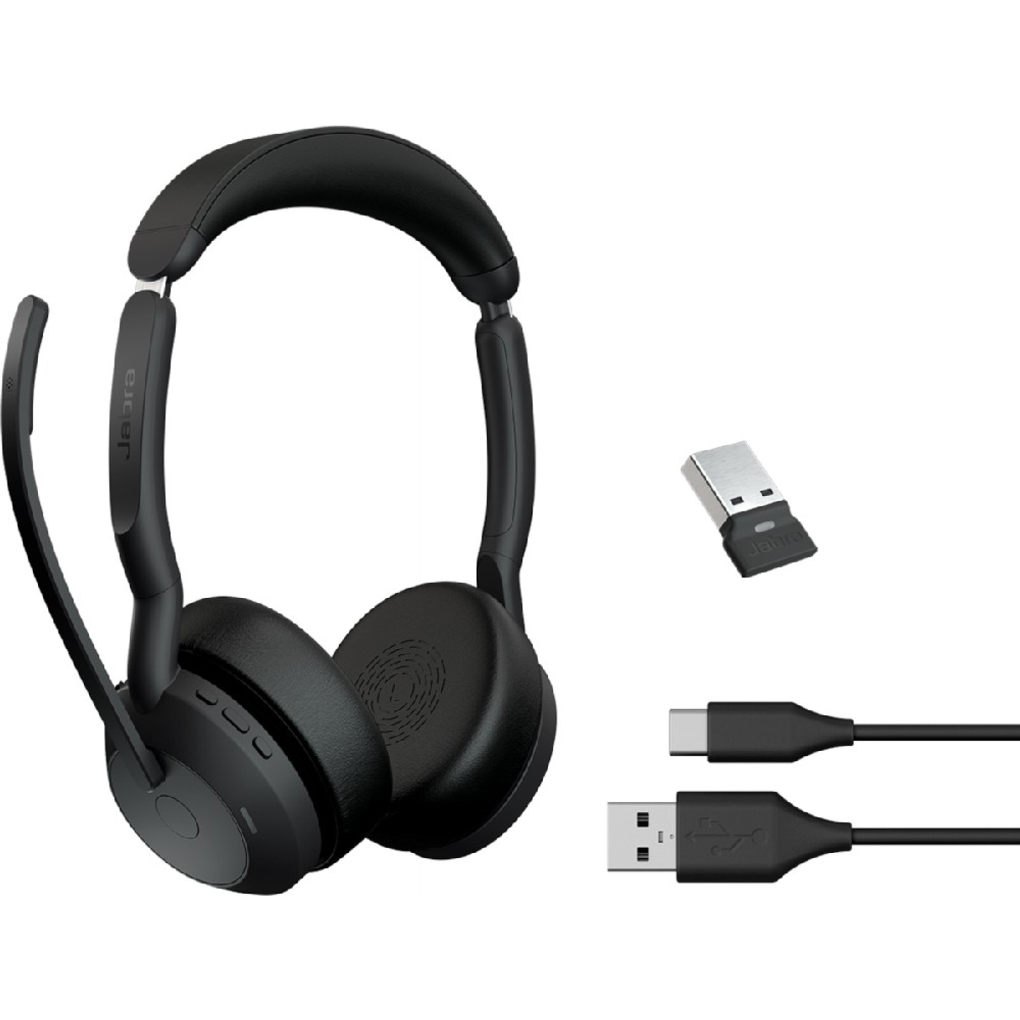 Jabra Singapore | Jabra Headsets | Jabra Evolve2 | Jabra Evolve2 55 MS Stereo  ANC, Wireless Bluetooth Headset, USB-A (25599-999-999) | HEADPHONES