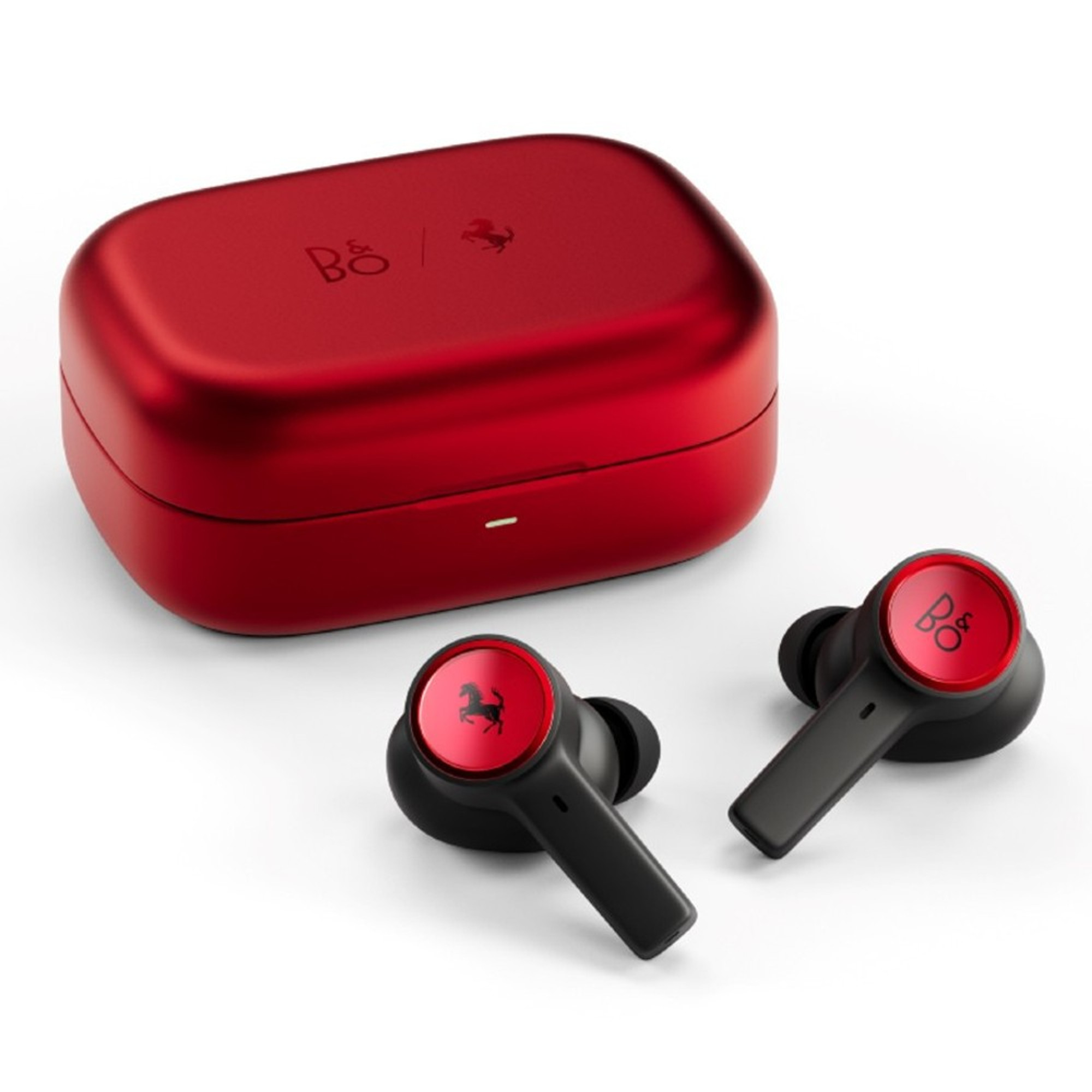 Bang u0026 Olufsen Headphones | Bang u0026 Olufsen Singapore | Bang u0026 Olufsen  Beoplay EX Adaptive Noise Cancelling Wireless Earbuds With Wireless  Charging Case (Ferrari Red / Black Edition)