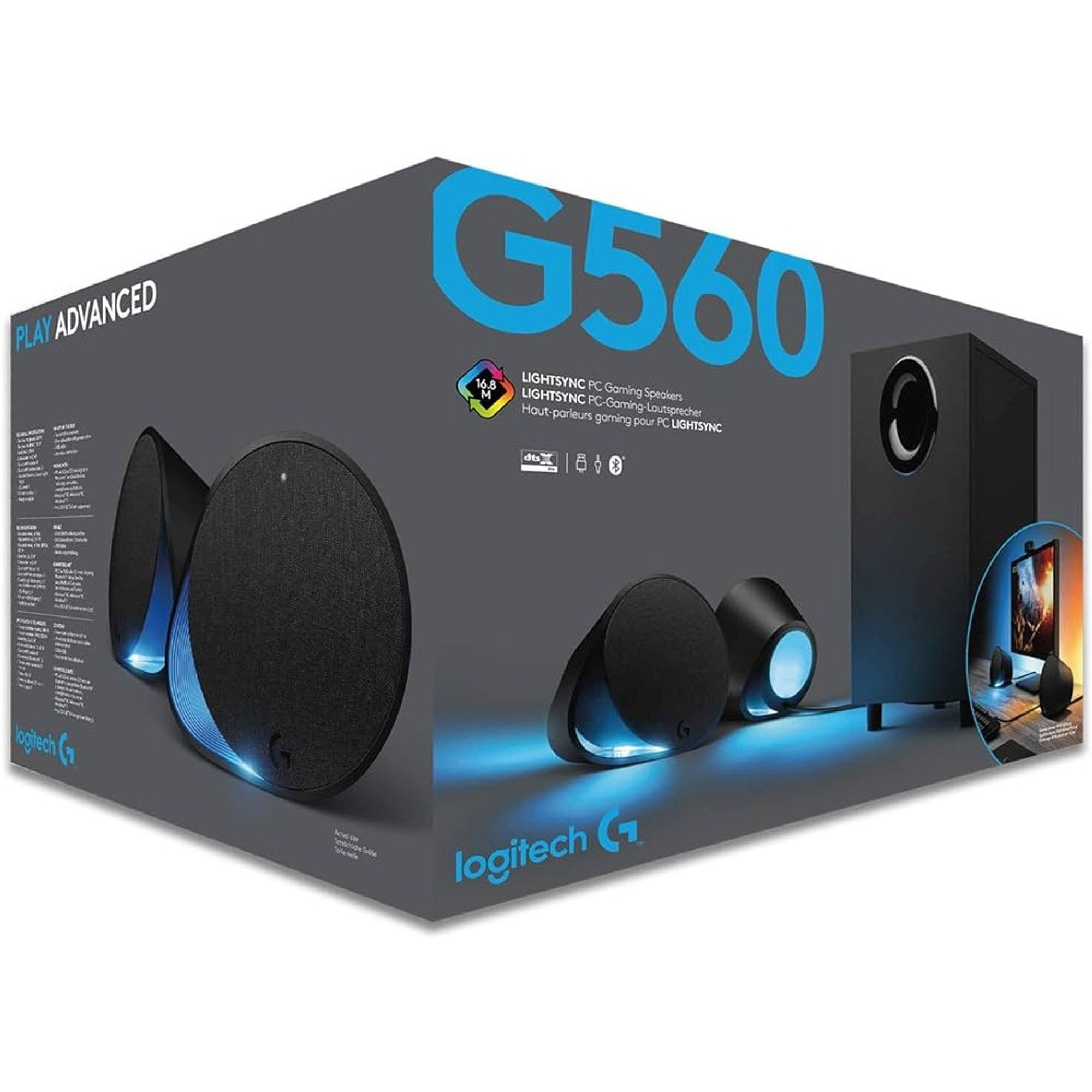 Logitech lightsync pc deals gaming speakers g560