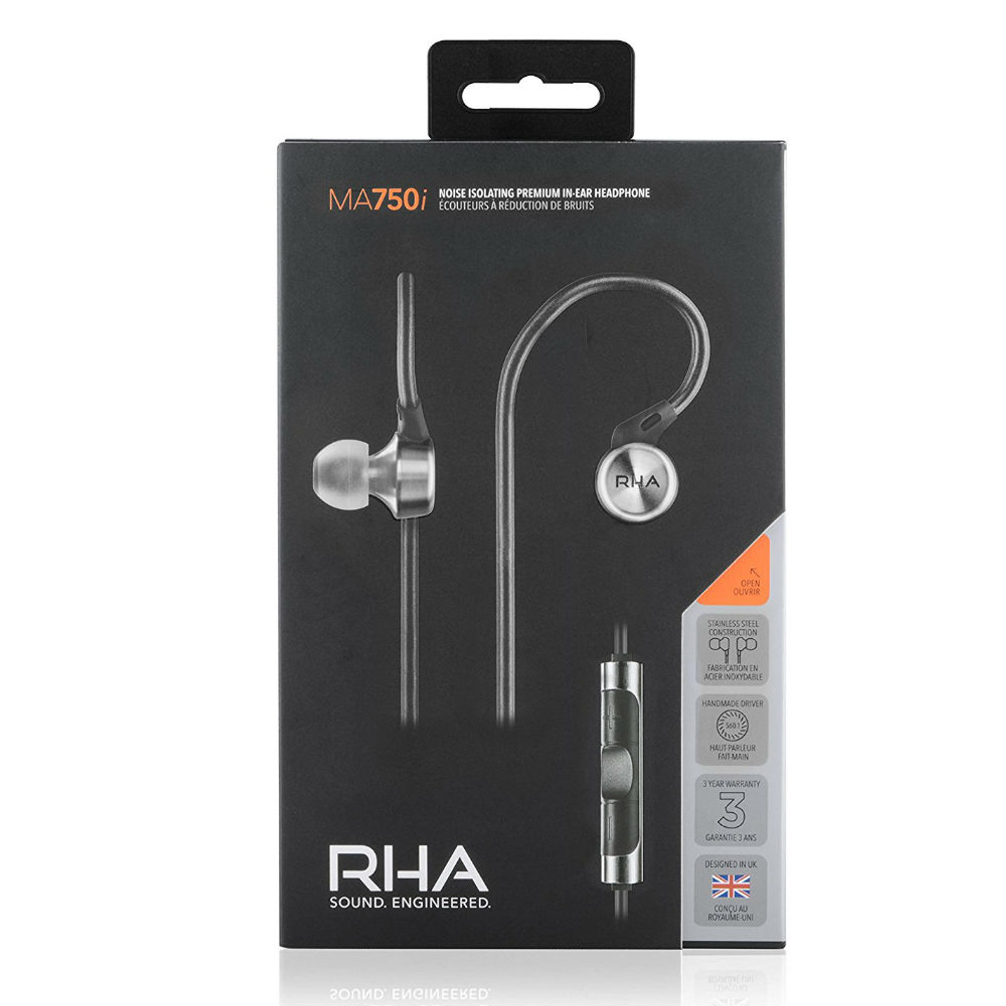 RHA MA750i High Resolution In Ear Earphones RHA Singapore Headphones SG