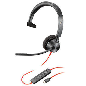 Poly Plantronics Blackwire 3310-M Teams Mono Office Headset, USB-C