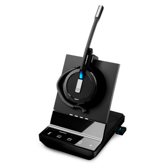 EPOS Sennheiser Impact SDW 5016, Convertible Wireless DECT Headset, Triple Connectivity - Deskphone, Computer, Mobile, With Base Station