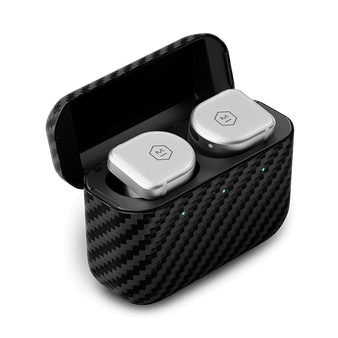 Master & Dynamic MW08 Sport Active Noise-Cancelling True Wireless Earbuds (Silver Sapphire Glass)