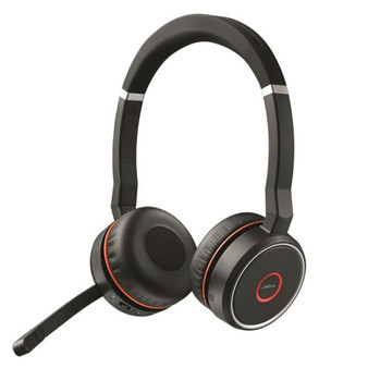 Jabra Evolve 75 SE MS Stereo ANC, Wireless Bluetooth Headset, Link 380 Adapter, USB-A