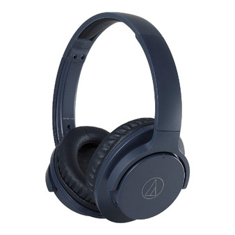 Audio-Technica ATH-ANC500BT QuietPoint® Wireless Active Noise-Cancelling Headphones (Navy)