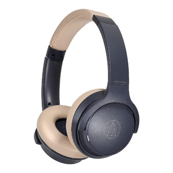 Audio-Technica ATH-S220BT Wireless Over-Ear Headphones (Navy Beige)
