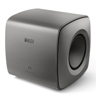 KEF KC62 Ultra Compact 1000W RMS Subwoofer (Titanium Grey)
