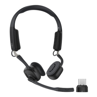 イヤホン Shokz OpenComm2 UC (USB-C Shokz Loop110) OpenComm2 UC ビジネスモデル 骨伝導ヘッドセット - Shokz(ショックス
