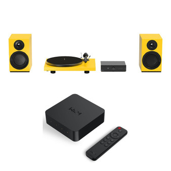 Pro-Ject Colourful Audio System E All-In-One True Analog HiFi Stereo System (Satin Yellow) with WiiM Pro Plus Pro-Ject Colourful Audio System E All-In-One True Analog HiFi Stereo System (Satin Yellow) with WiiM Pro Plus