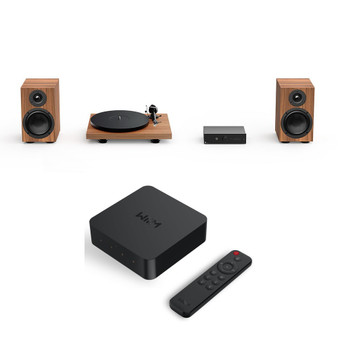Pro-Ject Colourful Audio System 2 All-In-One True Analog HiFi Stereo System (Walnut) with WiiM Pro Plus Pro-Ject Colourful Audio System 2 All-In-One True Analog HiFi Stereo System (Walnut) with WiiM Pro Plus