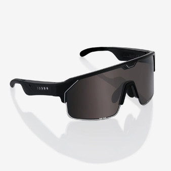 Chamelo Music Shield Sport Smart Sunglasses with Audio (Matte Black / Black)