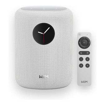 WiiM Sound Smart Speaker with 1.8″ Touch Display (White)
