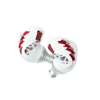 Artpical Raphael In-Ear Monitors With Dynamic Driver, Built-in DAC & 3-in-1 Modular Cable, 3.5mm, 4.4mm, USB-C (White Red)