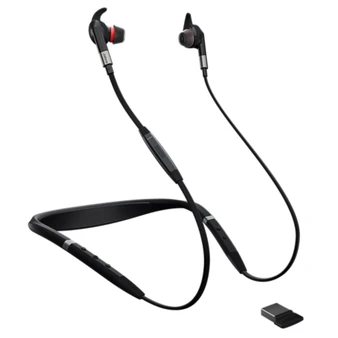 Jabra Evolve 75e MS Stereo ANC, Wireless Bluetooth Headset, Link 370 Adapter, USB-A