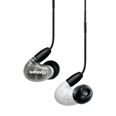 Shure Aonic 4 Dual Driver Hybrid Sound Isolating Earphones (White)