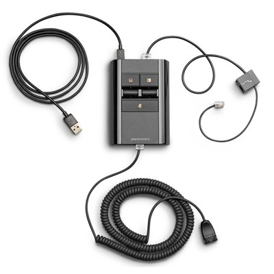 Poly Plantronics MDA524 QD Corded Switcher & Mixer, For Quick Disconnect Headsets, Standard 4-Pin, USB-A