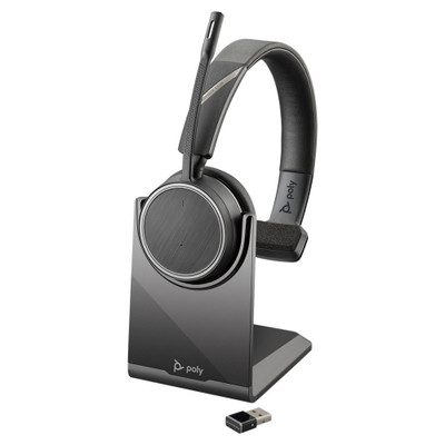 Poly Plantronics Voyager 4210 UC Mono Wireless Headset, With Charging Stand, MS Teams, USB-A