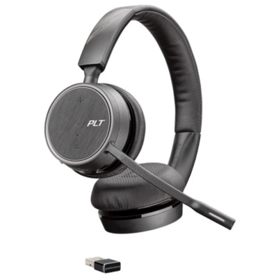Poly Plantronics Voyager 4220 UC Stereo, Wireless Bluetooth Headset, MS Teams, USB-A 