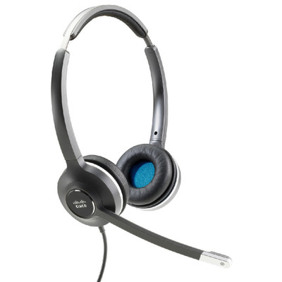 Cisco 522 Stereo Headset with USB-A Adapter, 3.5mm