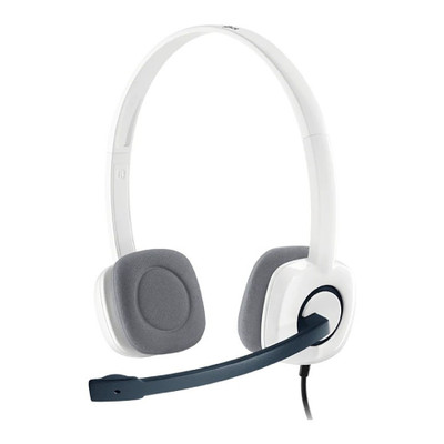 Logitech H150 Stereo Wired Headset (Cloud White)