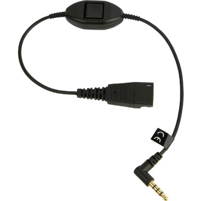 Jabra Link Mobile QD to 3.5mm Jack with Answer Button