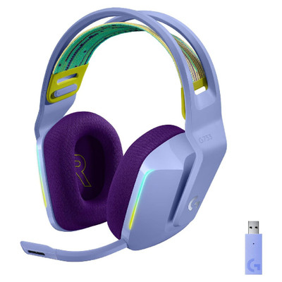 Logitech G733 Lightspeed Wireless RGB Gaming Headset (Lilac)