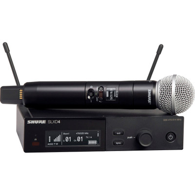 Shure SLXD24A/SM58 Wireless System with SM58 Handheld Transmitter (520-564MHz)