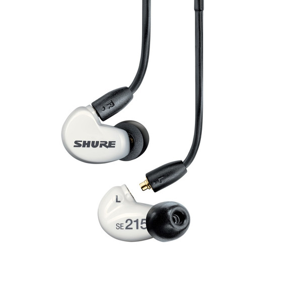 Shure Aonic 215 Sound Isolating Earphones With Integrated Remote and Mic (White)
