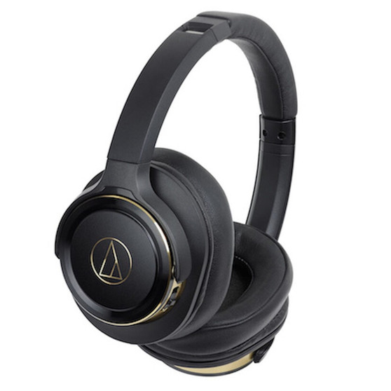 Audio-Technica ATH-WS660BT Solid Bass Wireless Over-Ear Headphones (Black Gold)