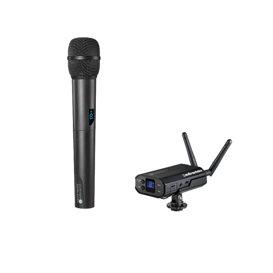 Audio-Technica ATW-1702 System 10 Camera-Mount Wireless Hypercardioid Handheld Microphone System (2.4 GHz) Audio-Technica ATW-1702 System 10 Camera-Mount Wireless Hypercardioid Handheld Microphone System (2.4 GHz)