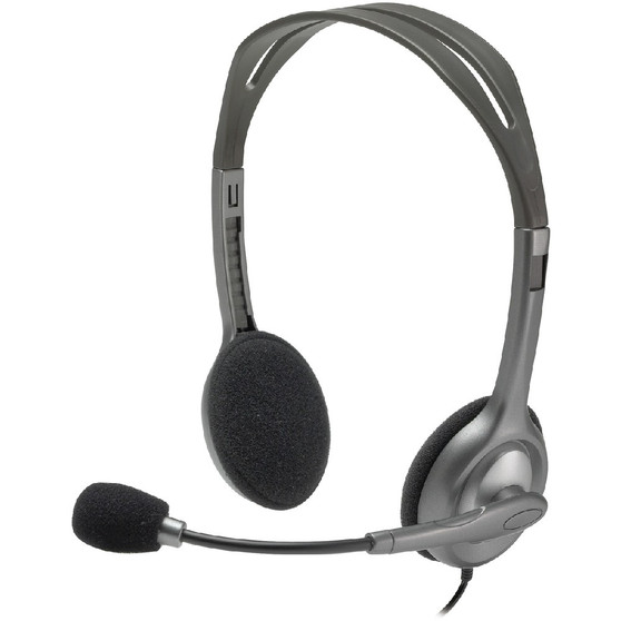 Logitech H110 Stereo Wired Headset, 3.5mm
