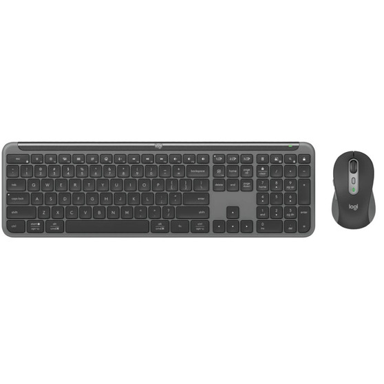 Logitech MK950 Signature Slim Wireless Keyboard and Mouse Combo For Business, Logi Bolt USB Receiver (USB-A) (Graphite)