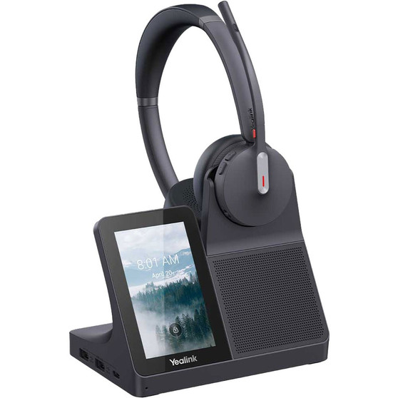 Yealink WH64 Workstation Dual, DECT & Bluetooth Wireless Headset, UC, With Charging Stand