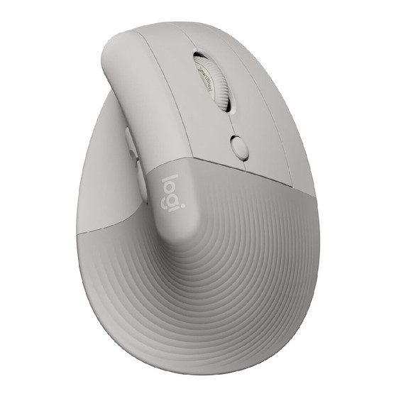 Logitech Lift Vertical Ergonomic Wireless Mouse, Logi Bolt USB Receiver (USB-A) (Sand)