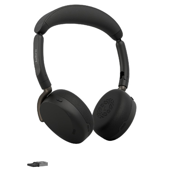 Jabra Evolve3 65 Flex UC Stereo ANC, Wireless Bluetooth Headset, USB-A