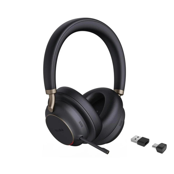 Yealink BH76 Plus Dual, ANC Wireless Bluetooth Headset, UC, USB-C/A (Black)