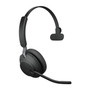 Jabra Evolve2 65 MS Mono, Wireless Bluetooth Headset, Link 380 Adapter, USB-C (Black)