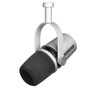 Shure MV7 Dynamic Podcasting Microphone, XLR/USB Output (Silver)