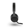 Jabra Evolve2 75 UC Stereo ANC, Wireless Bluetooth Headset, Link 380 Adapter, With Charging Stand, USB-C (Black)