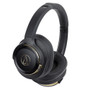 Audio-Technica ATH-WS660BT Solid Bass Wireless Over-Ear Headphones (Black Gold)