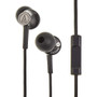 Audio-Technica ATH-CK350iS BK Earphones with Mic (Black)