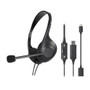 Audio-Technica ATH-102USB Stereo USB Headset, USB-A (Black)