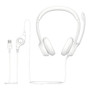 Logitech H390 Wired USB Headset With Noise-Cancelling Mic, USB-A (Off-White)