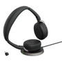 Jabra Evolve2 65 Flex MS Stereo ANC, Wireless Bluetooth Headset, With Wireless Charger, USB-C