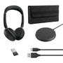 Jabra Evolve2 65 Flex MS Stereo ANC, Wireless Bluetooth Headset, With Wireless Charger, USB-A