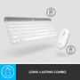 Logitech MK470 Slim Wireless Keyboard and Mouse Combo, Standard Receiver (USB-A) (Off-White)